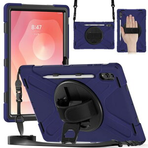 �yNINKI�zGalaxyTabS11Ultra�P�[�X���X�g�o���h�y���z���_�[�t���L�b�N�X�^���h�X�g���b�v�t���X�N���[���t�C����TPU+PU�V���R���^�u���b�g�P�[�X�S�ʕی�ϏՌ�����h�~�C�菝�h�~TabS11
