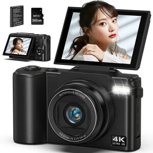 Beho�f�W�J��4K�^��6400����f�f�W�^���J����180�x��]�\�f�B�X�v���C18�{�f�W�^���Y�[���I�[�g�t�H�[�J�X���ʂȃt�B���^�[���ژA���B�e���B��3.0�C���`����32GB�}�C�N��SD�J�[�h�t��Vlo�c