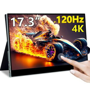 Cuview17.3�C���`4K120Hz���o�C�����j�^�[�^�b�`�p�l��3840x2160100%P3�F��10Bits�S�\���T�|�[�gMPP�X�^�C���X�T�u���j�^�[�Q�[�~���O�X�C�b�`�p���ڌy���m�[�g�p�\�R��/�X�}�z/PC/Mac�ȂǑΉ�
