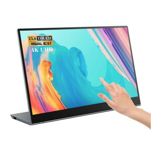 VisualBeat15.6�C���`4K���o�C�����j�^�[�^�b�`����UHDIPSHDR100%sRGBUSB-C�EHDMI�|�[�^�u�����j�^�[�f���A���X�s�[�J�[�A���~�������m�[�gPC�E�X�}�[�g�t�H���E�Q�[���@�p