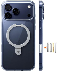 �y�X�^���h���僂�f���E���S�Ҍ����zTORRASiPhone17Pro�P�[�X�}�O�l�b�g��MagSafe�Ή�4�{�R�p�ϏՌ����΂݂Ȃ��J�����R���g���[���X���������O3in1���@�\����~��OstandQ1Guardian�N���A