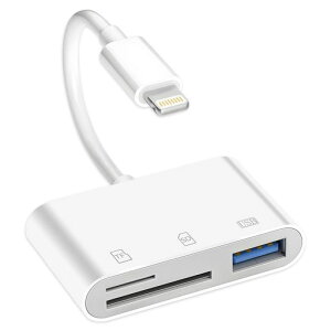 �y2026MFi�F�ؕi�z�J�[�h���[�_�[iphonesd�J�[�h���[�_�[3in1USB/TF/SD�J�[�h�J�������[�_�[�o���������f�[�^�]���ݒ�s�viPhone14/13/12/11ProMax/SE3/X/XS/XR/8Plus