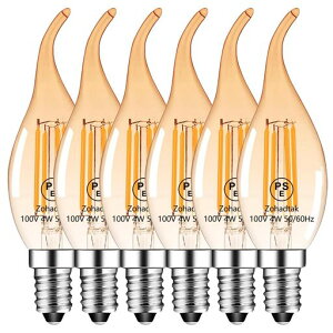 Zohadtak �V�����f���A�d�� 40W�`���� 480lm E12 4W ���Ód�� ���F�K���X�̍ގ� �������Ή� 2700K�d���F PSE�F�؍ς� ���̌^ 6����