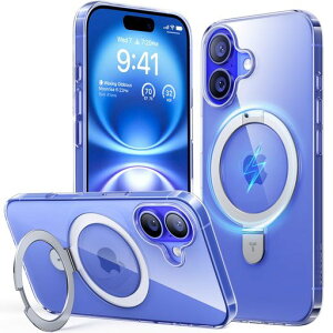 �y�Ōy�ʃX�^���h�P�[�X�EMagSafe�Ή��zTORRAS iPhone 16 �p �P�[�X �ČR�K�i �B���X�^���h �ő�25W�[�d���� �}�O�l�b�g���� ���^ ���σ[�� ���� �ϋv�� ��� ���C�����X�[�d�Ή� �ϏՌ� ����c