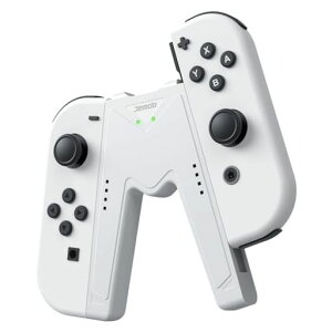 Switch Joycon �[�d�O���b�v Nintendo Switch & OLED ���f���Ή� V �^ �W���C�R�� �R���g���[���[�[�d�� �C���W�P�[�^�[�t�� (White)