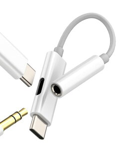 �Ή�iPhone15�pUSBC����3.5mm�w�b�h�t�H��AUX�A�_�v�^�[(2in1)DAC�I�[�g�I�[�f�B�I�P�[�u���X�v���b�^�[TypeC�d���P�[�u���[�d�A�_�v�^�[�w�b�h�t�H���W���b�N�v���O�Ή�Samsung�p