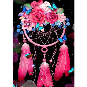 viervidoダイヤモンドアートキット5Dダイヤモンド塗装キットモザイクアートDIYダイアモンドビーズ絵画キット手作り絵画手芸キット全面貼り付けタイプ