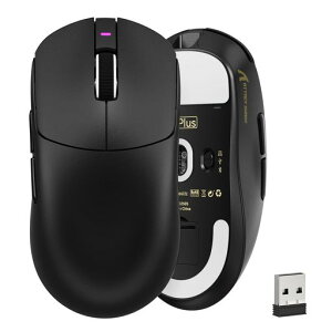 ATTACK SHARK X8PLUS �Q�[�~���O�}�E�X ���C�����X���� 40K�Z���T�[ �y��55g 1K�|�[�����O���[�g ��x�� 2.4G/Bluetooth/USB�L�� �[�d�� 6�v���O�����{�^�� 200���ԘA���g�p�\�u�Z�K�F�؎擾�ς݁v �c
