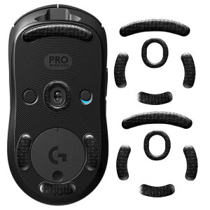 IMMOENUC-�}�E�X�\�[��LogicoolGPro2Lightspeed/GProWireless�Ή�2���Z�b�g�A���ϋv���A�ᖀ�C�A����Ȗ�l�݌v�A���^�A�}�E�X�r�������p�A���萫�\����(�u���b�N)
