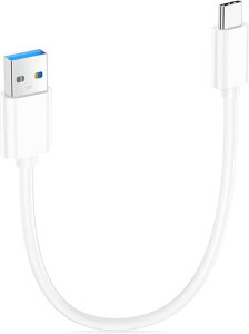 USBTypeC�P�[�u��0.3m10Gbps�����f�[�^�]��USB-AtoUSB-C�Z��30cmUSB3.1/3.2Gen2�}���[�dQC3.0Carplay/AndroidAuto�Ή�iPhone17/16/15