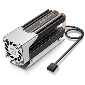 GRAUGEAR M.2 2280 SSD�q�[�g�V���N �A���~�j�E�� 25mm�̍���PWM�t�@�� ��̏����̃q�[�g�p�C�v ���w�̃q�[�g�V���N�f�b�L �T�[�}���p�b�h�Ƃ����f�U�C�� NVME PCIe SATA NGFF M.2