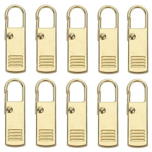 PATIKILジッパープル交換品20個入り取り外し可能な金属ジッパータブ修理キット荷物バックパックスーツケース用金色