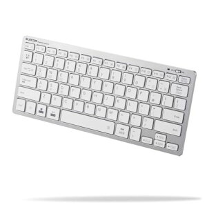 �G���R�� Bluetooth �}���`�y�A�����O �~�j�L�[�{�[�h �p���^�O���t�� �y�ʁE���^ 3�䓯���y�A�����O mac OS/iPad OS/Window OS�Ή� �V���o�[ TK-FBP102SV/EC