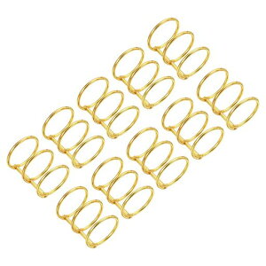 PATIKILリング内径30mmバインダーリング10個入り取り外し可能メタルブックリングオフィスルーズリーフリング3サークル卓上カレンダーフォトアルバム用ゴールドトーン