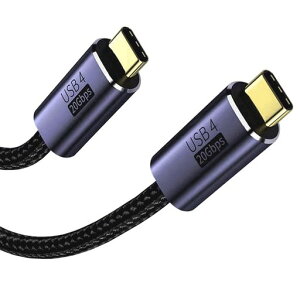 USB4�P�[�u��2MUSBType-C�P�[�u��PD�Ή�100W�}���[�dThunderbolt3�Ή�20Gbps�����]��8K/60Hz�f���o��