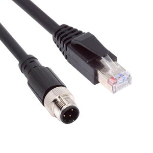 CYM12�^�C�vDD�R�[�h4�s���I�X-RJ45Cat5e�I�X�P�[�u��LAN�C�[�T�l�b�g�l�b�g���[�N�Y�Ɨp�rIP67�p�b�`�R�[�h(100cm)UT-021-1.0M-HX