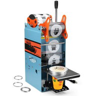 JTVTW カップ シーラー機 手動カップ シーラー カップ径95/90/76/70mm カップ高さ17cm 300-500カップ/時 …