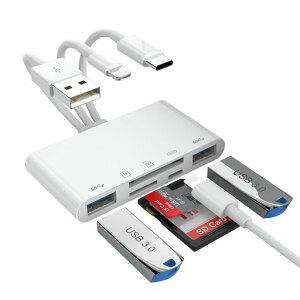 LBSC5-in-1USB3.0/TypeC�J�[�h���[�_�[SD/MicroSD/SDHC/SDXC/MMC�Ή��X�}�[�g�t�H��/�^�u���b�g/PC�p�����f�[�^�]���[�d�|�[�g�t���v���O�A���h�v���C