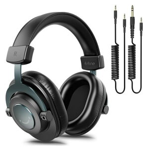 FIFINE ���j�^�[�w�b�h�z�� DJ�w�b�h�z�� �w�b�h�t�H�� �L�� 3.5mm 6.35mm �P�[�u�� ���^ �I�[�o�[�C���[ PC/�~�L�T�[/�I�[�f�B�I�C���^�[�t�F�[�X/�|�[�^�u���v���[���[�Ή�