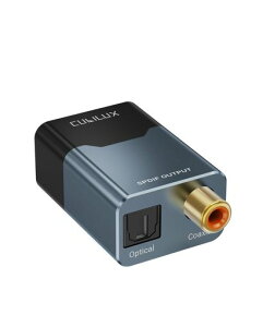 Cubilux USB C/USB A to ���f�W�^�� & ���� SPDIF �I�[�f�B�I�ϊ��A�_�v�^�[ 192kHz/24bit �X�e���I�E5.1ch �f�W�^���o�� TOSLINK/Coax ���Ή� �v���O&�v���C
