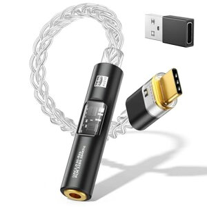 MoKoUSBCto3.5mm�C���z���W���b�N�ϊ��A�_�v�^�[DAC�A�_�v�^�[�C���z���P�[�u��CX31993�f�R�[�_�[&MAX97220�I�y�A���v�f���A���`�b�v����32Bit/384kHz�n�C���]�Ή��P���������b�L�⓱�̃P�[�u��