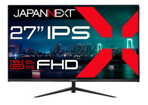 JAPANNEXT 27�C���` ���j�^�[ �t��HD 1920x1080�𑜓x IPS �f�B�X�v���C (/ USB-C ���d (65W) / �X�s�[�J�[����/�u���[���C�g�J�b�g) JN-IPS27FHD-C65W