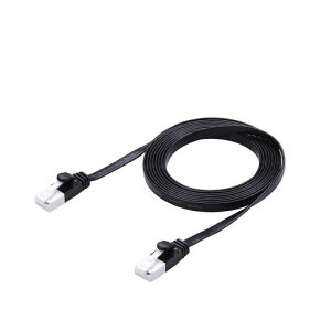 �G���R��LAN�P�[�u��CAT6A2m�c�����܂�Ȃ��ܐ܂�h�~�R�l�N�^�X�[�p�[�t���b�g�u���b�NECLD-GFATBK20