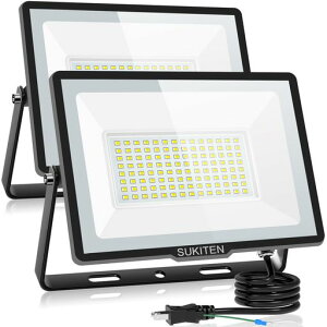 �y���ق̖��邳�E�ȓd�́zSUKITEN ������ led ���O ��Ɠ� 150W 2�Z�b�g 20000���[���� 100V �ɔ��^ IP66�h�� 6500K �����F ���P�x �����M 120°�L�p ������led���C�g ��ԍ�� �H������ �H���p���C�g�c