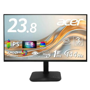 Acer ���j�^�[ 23.8�C���` IPS �t��HD 144Hz 1ms(VRB) ����� sRGB 99% AMD FreeSync �u���[���C�g�ጸ �X�s�[�J�[���� �[���t���[�� HDMI 1.4 �~�jD-Sub 15�s�� 6���J���[ �X�^���_�[�h