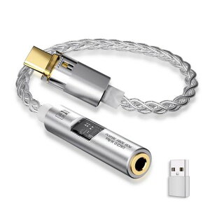 iCarez USB-C to 3.5mm �C���z���W���b�N �ϊ� �^�C�vc DAC���� 24Bit/96Khz (PCM 32bit 384Khz)�Ή� �ʘb�E���y�E���ʒ��ߑΉ� �ϊ��A�_�v�^ �O�d�i�C�����҂� �n�C���] 8�c4N �P�������⃁�b�L