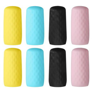 PATIKILトラベルボトル用トイレタリーカバー、8個セットの伸ばしシリコンボトルカバーエラスティックスリーブトラベルアクセサリー、ローション、シャンプー、コンディショナー容器用…