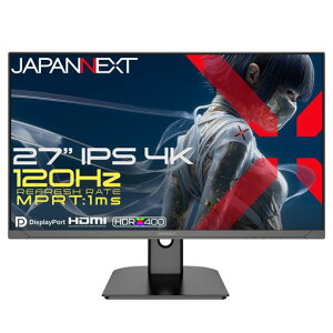 �yEC�T�C�g����zJAPANNEXT 27�C���` IPS�p�l������ 120Hz/1ms(MPRT)�Ή� 4K(3840x2160)�𑜓x �Q�[�~���O���j�^�[ JN-Ei27G120U2 HDMI2.1 DP sRGB:100% HDR400���� PS5