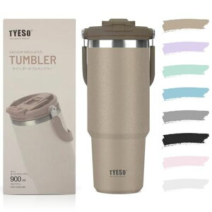 TYESO �^���u���[ �X�g���[�t�� 900ml ���� �ۗ�ۉ� ��e�� �X�e�����X�{�g�� �W�t�� ���ڂ�Ȃ� �E�H�[�^�[�{�g�� �����^�� �����t �^��f�M ��d�\�� �L�� ������ �R��Ȃ� �A�E�g�h�A �c