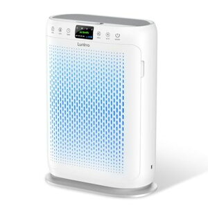 LUNINO空気清浄機【新モデル・70畳対応・インテリアライト・2025花粉対策】PM2.5自動検知1台多役脱臭強化消臭除菌強力浄化花粉ほこりカビ集じんペット臭排気ガスアレルギー対策3段風量設…