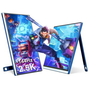 Veout V1Pro 16�^ 2.5K 144Hz �|�[�^�u�����j�^�[ 4�F (�u���b�N/�V���o�[/�s���N/�u���[)�AHDR IPS FreeSync�Ή��AUSB-C & �~�jHDMI �m�[�gPC/Mac/PS5/Xbox/Switch�Ή� -