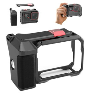 �X�g���[�g �ʐ^ �n���h�� �L�b�g �Ή� Insta360 �Ή� Ace Pro2/Ace Pro Xplorer �O���b�v �L�b�g �A���~�j�E�� �ی� �P�[�W �t���[�� �₽�� �C �p �r�f�I ���C�g�A �}�C�N ���r�b�g �P�[�W �g���x��