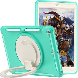 iPad �p �P�[�X,2026�N/2025�N/2024�N iPad Air 13�C���` (M4/M3/M2) �Ή�/iPad Pro 12.9�C���` ��6/5/4/3���� �p �P�[�X �����O�t�� �Ռ��z�� �y�� ��� 360�x��]�X�^���h ������t��