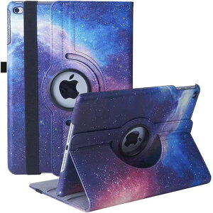 iPad 9.7 2018 2017 / iPad Air 2 / iPad Air 1 �P�[�X iPad 9.7�C���`(��6�A5����)�y�� �蒠�^ 360�x��]�X�^���h �I�[�g�X���[�v�@�\ 3�i�K���߉\ �Œ�o���h �E���h�~�ϏՌ� �ϋv�� (���)