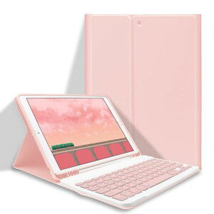 GOOJODOQ iPad 10.2 �L�[�{�[�h �P�[�X ��9/8/7���� Bluetooth �J�o�[ iPad9/8/7�ʗp �E���� �y���z���_�[�t�� �X�^���h�@�\ �I�[�g�X���[�v�@�\ ���p�x���� �����h�~ �ϋv�� (�s���N)