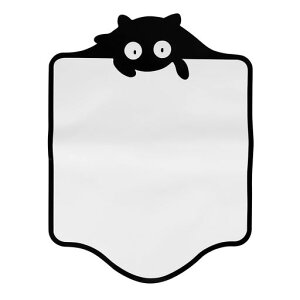 磁気ステッカーマグネットシート冷蔵庫貼り付けホワイトボードシート可愛いメッセージボードメモボード拭い消し可能伝言備忘スケジュール計画用掲示板黒い猫冷蔵庫飾り付箋シートプ…