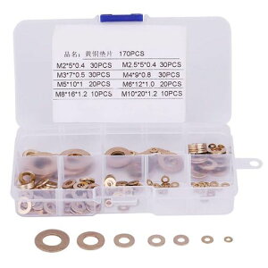 Yosoo180Pcs^JbV[bV[tbgbV[bV[OKXPbgM2/M2.5/M3/M4/M5/M6/M8/M10ϖՐϐH