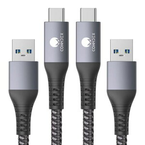 �y2M 2�{�zUSB Type C �P�[�u�� CONMDEX 10Gbps �f�[�^�]�� USB3.1 Gen2 �^�C�v c �����[�dQC/PD3.0�Ή� USB-A to USB-C Android Auto/CarPlay�Ή�