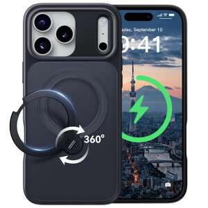 �y2026�ō�����&��_360�x��]�zCASEKOO iPhone 17 Pro �p �P�[�X MagSafe�Ή� �ČRMIL�K�i 360°�S�����ϏՌ��y���c�����E�p�x���R�����z�ő�25W�}���[�d�Ή� �w��h�~/�}�b�g�d�グ/���ϖh�~/������