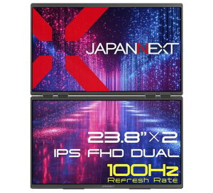 JAPANNEXT 23.8�C���` IPS�p�l��x2���� �t��HD(1920x1080)�𑜓x ��^�f���A�����o�C�����j�^�[ JN-DMD-IPS238F-C4 miniHDMI USB Type-C 3��ʊg�� �ڑ��\��(����32�C���`)