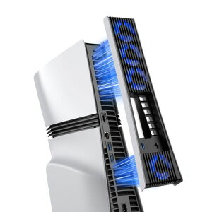 KIWIHOME PS5 PRO�p ��p�t�@�� �l�̂ӂ���&36�u���[�h PS5 Pro ��p �΍� ps5 pro ���Ӌ@�� �������x���o ���������\ LED���C�g�t�� ��p�t�@�� USB 3.0 �ᑛ�� �M�΍� ps5 Pro �A�N�Z�T���[