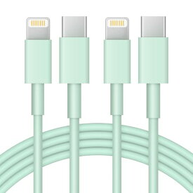 IPHONE 充電器 ケーブル [MFI 認証] タイプC ライトニングケーブル 1.8M 2本セット USB-C TO LIGHTNING ケーブル 急速充電ケーブル IPHONE 14/13/12/11/XS/XR/8/7/6