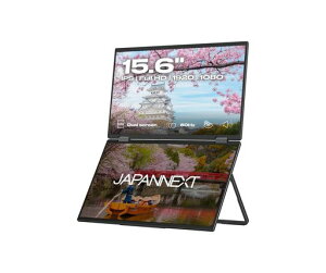 JAPANNEXT 15.6�C���` IPS�p�l��x2���� �t��HD(1920x1080)�𑜓x �f���A�����o�C�����j�^�[ JN-DMD-IPS156F HDMI USB Type-C 3��ʊg�� �~���[�����O �I�[�g�t���b�v�Ή�