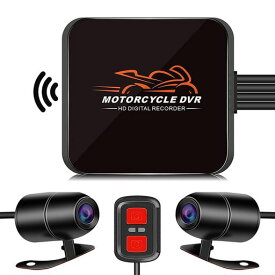 MOTOCAM バイク用ドライブレコーダー 前後防水カメラ IP67 自転車 バイク ドラレコ 1080P 200万画素 WIFI機能 APP対応 携帯連携 煽り運転対策 日本語取扱説明書 D6RL