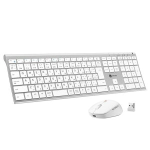 iClever�L�[�{�[�h�}�E�X�Z�b�g���C�����XBluetooth&2.4GJIS���{��z��t���T�C�Y�e���L�[�t���}�E�X4�i���߉\DPI�É����^�y�ʖ���Type-C�[�d���p���^�O���t���f���A�����[�h�p�\�R��PC