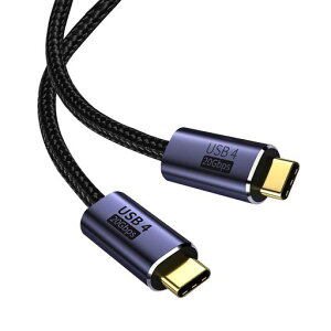 USB4�P�[�u��0.5MUSBType-C�P�[�u��Thunderbolt3�Ή�20Gbps�����]��PD�Ή�100W�}���[�d8K/60Hz�f���o�̓i�C�����҂݃^�C�vc�@��Ή�